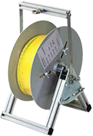 Heavy-Duty Folding Wire Spool Rack & Cable Reel Holder Dispenser, Space-Saving for Electrical Cords, Ropes, Fits 38 Reels