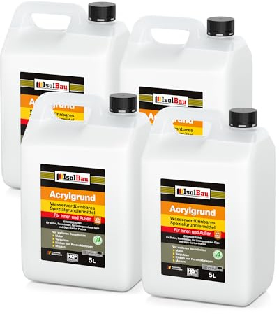 Isolbau Acryl-Grund - 20 L Wasserverdünnbares Grundiermittel für eine professionelle Grundierung Innen & Außen