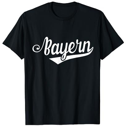 Bayern Retro Baseball Schrift Geschenk Fans Herren Bayern T-Shirt