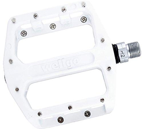 Wellgo B087U 9/16 Alloy Platform BMX/ATB Bike Pedals - White