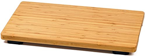 HI-BOV900CB, tabla de cortar para horno tostador, bloque de carnicero de bambú grande con pies antideslizantes, 19.7 x 10.8 pulgadas