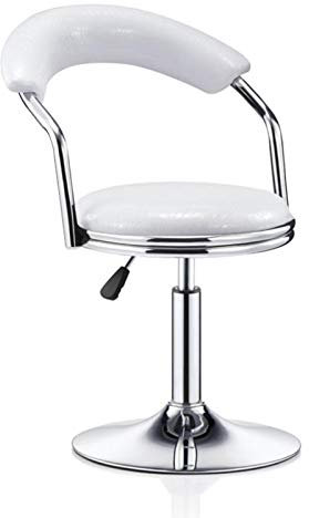 JMYSD Barhocker Höhenverstellbar (40~55 cm) Mit Rückenlehne Antike Ledersitz Drehbarhocker Für Die Küchenhöhe Höhenverstellbar Für Küche, Büro, Cafe,E