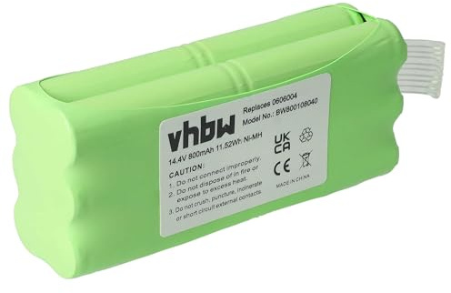 vhbw Batería Recargable Compatible con Taurus Aspirateur Striker Mini T270 aspiradora, Robot Limpieza (800 mAh, 14,4 V, NiMH)