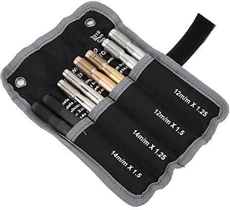 8 Pièces Goupille D'alignement de Goujon de Roue Outils de Positionnement de Fixation en Alliage D'acier M14x1.5 1.25 M12x1.5 1.25 pour la Plupart des Outils de Réparation de