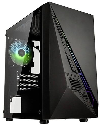 Kolink Inspire K2 Plus ARGB Micro-ATX-Gehäuse, Tempered Glass - schwarz