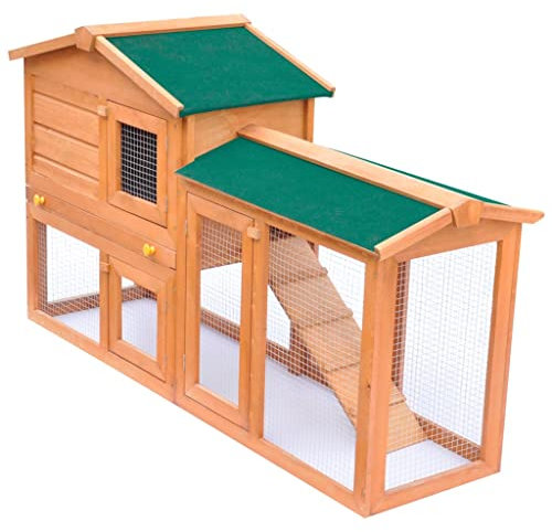 INLIFE Kaninchenstall Groß Holz,15 KG,170162