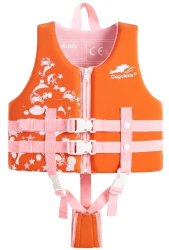 Gogokids Jungen Mädchen Schwimm Weste Schwimmen Jacke - Kinder Schwimmende Badeanzug Bademode Schwimmtraining Kleinkind Lernt Schwimmen