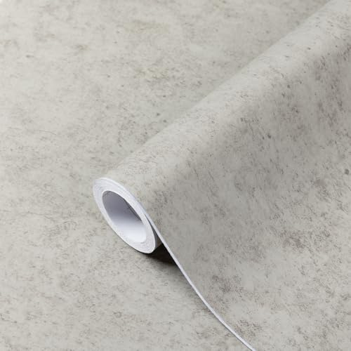 Fantasnight Klebefolie Möbel Bräunlich Grau 40 X 500cm Betonoptik Möbelfolie Selbstklebend Matt Effekt Folie für Möbel Küche Fensterbank Schrank Dunkelgrau Wasserdicht Tapete