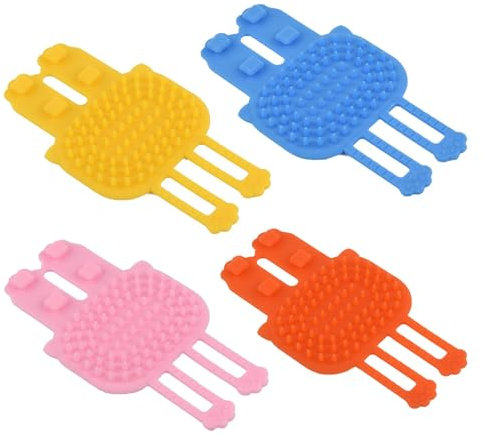 4 Stück Grooming Brush Katze, Massage Ecke Katze Bürste, Eck Massagekamm, Silikon Massageecke für Katzen, Katzenbürste Selbstpflegende, für Langes Geeignet für Tischbeine von 35-55 mm