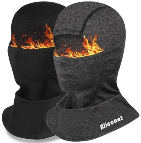 Blicount Sturmhaube Winter Balaclava Herren Damen Winddicht Warm Skimaske Sturmmaske Fahrrad Atmungsaktiv Gesichtshaube für Motorrad Skifahren Outdoorsports