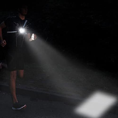 Hyuduo Jogging-Licht, Nachtlauflicht, LED-Sicherheitswarnlicht für Brust und Rücken, für den Außenbereich, IP44, Wasserdichte Lampe, Wiederaufladbar über USB, für Freihändige