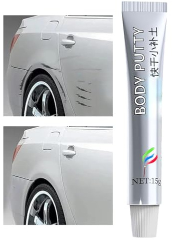 Mastic de carrosserie – Mastic de réparation de voiture haute performance pour bosses et rayures | Facile à utiliser, formule à séchage rapide, parfait pour les réparations de bricolage,