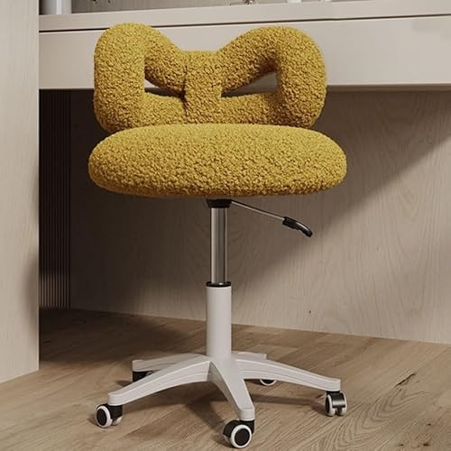 Elegante sedia da trucco Vanity con altezza regolabile e ruote per sedia da toilette per ufficio domestico per donne adolescenti (colore: B)