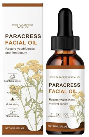 Paracress Facial Oil - Huile Visage Paracress - Huile Visage Anti-Âge Bio pour la Réduction des Rides, Hydratation Intense de la Peau - Cible les Ridules, les Taches Sombres