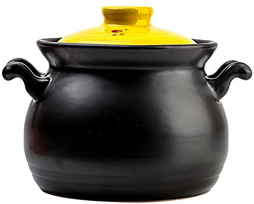 Zuppiera, pentola in ceramica for servire la zuppa, pentola in ceramica con coperchio, pentola in argilla for zuppa, pentola in ceramica for stufati da fornello, pentole in argilla for hot pot, pentol