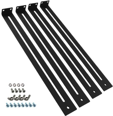 Schubladen-Halterungen, Schrank-Hardware-Möbel-Reparatur-Set, strapazierfähig, Bodenstütze mit Schrauben für/Spanplatten/MDF