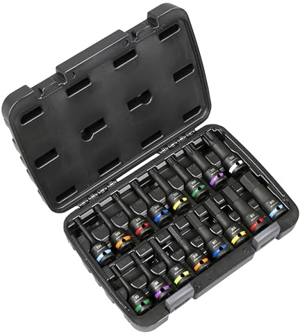 Sealey Premier Hex & TRX-Star* Impact Socket Bit Set 1/2 Sq Drive 16pc – AK56005