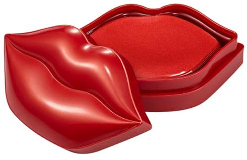 HONITANO Maschera Lucide Idratante Nutriente 20 e Labbra Pezzi Tessuto Non Rosso per Labbra Morbide Notte Dormire