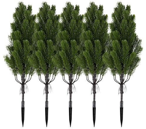 Árboles de Navidad falsos, pinos de cedro realistas, plantas de arbustos, árboles de cedro falsos, decoración de Navidad, para el hogar, puerta delantera, oficina, porche, sala de estar, fiesta