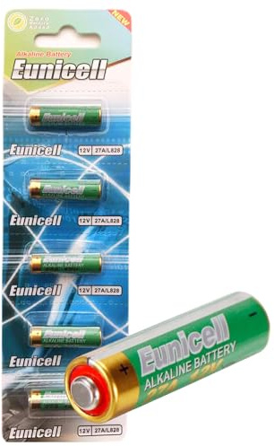 27A Alkaline Batteries (5 pack) A27 MN27 L828 for Remote Controls, Doorbells, Garage Door, Entry Systems, Hearing Aids, Toys, Dog Collars Laser Pointer, Medical Devices