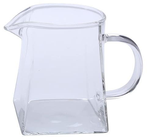 MAGICLULU Jarra de Vidrio Cuadrada para Té Kung Fu 350 Ml Divisor de Té Resistente al Calor Taza China para Preparar Adecuado para Cocina