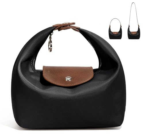 VOESLD Borsa a Tracolla Donna in Nylon, Mezzaluna Impermeabile | Spallaccio regolabile e comodo, pratica organizzazione interna. Resistente, impermeabile e semplice da pulire.
