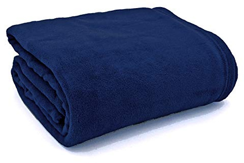 große super weiche Kuscheldecke XL HxB 150x200 cm Microfaser Flanelldecke kuschelig warm - leicht - fusselfrei Decke in TOP QUALITÄT…Typ176 (blau)