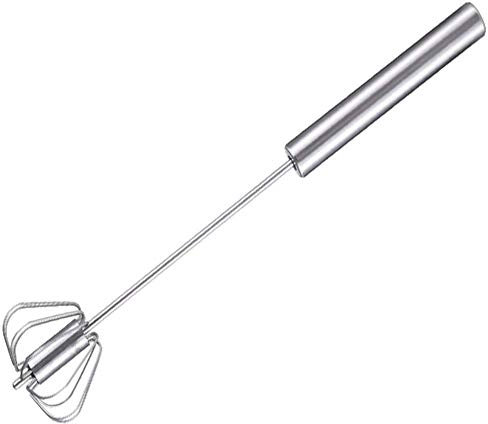 Stainless Steel Push-Type Rotary Eggbeater