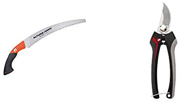 Altuna J422 Serrucho con Funda, Naranja Y Negro, 53x10x5 cm + Bellota 3628 INOX-CE MB Tijera recolectora