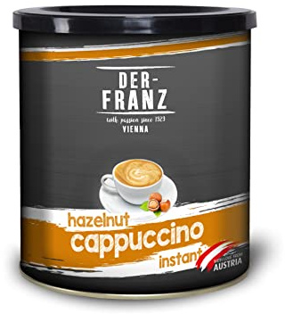 Der-Franz Cappuccino instantáneo, aromatizado con avellana, 500 g