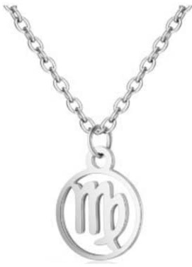 RAPHAEL SPERDIN Collier Astro en acier inoxydable | Bijoux signes astrologiques mixtes (VIERGE (23 Août-22 Sept.))