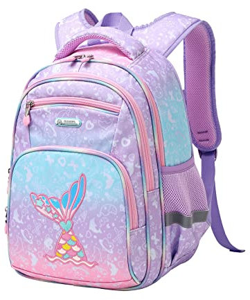 Cusangel Schulrucksack für jungen,kinderrucksäcke mit Brustgurt kinder,Grosse Kapazität Grundschulrucksack,Rucksack,ab der 1-7.Klasse mädchen