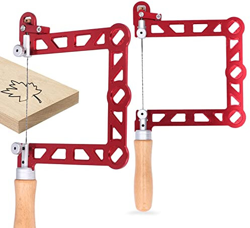 Laubsäge, Handsäge, Laubsäge für Holzarbeiter, Laubsäge, Laubsägerahmen Zum Schneiden von Holz, Kunststoff, Gummi und Weichmetall (5 Zoll)