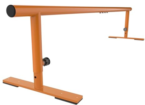 MR. Jamie Stevens Skate Rail Skateboard Ramp Grind Professional Skatepark Adjustable Height Tricks Practice, Round Bar 71” Beginners to Advanced (MRHRRK-110A-2)