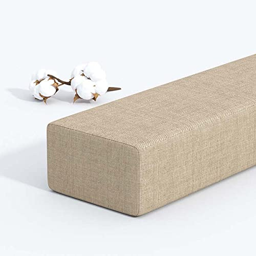 Bettlückenfüller in individueller Größe für lange Betten, schließt die Lücke zwischen Kopfteil und Wand oder Fußteil für Einzel-/Doppel-/Kingsize-Bett, rechteckige Matratzenstütze, Nackenrolle, dickes