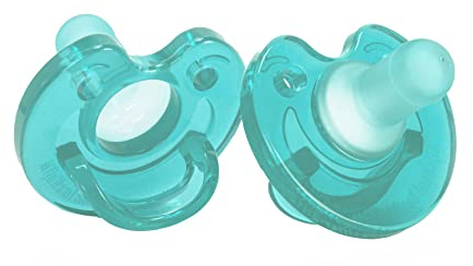 Succhietto MijnNami – 2 pezzi – Nicu – 100% silicone alimentare – tettarella neonatale – adatto per neonati prematuri – 0 – 6 mesi – silicone di qualità alimentare (turchese)
