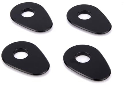Aharon Supports de clignotants LED pour moto en pack de 4 | Compatibles avec Yamaha, filetage M8/M10 | Plaques de montage en aluminium CNC | Plaques d'adaptation Feux clignotants pour motos