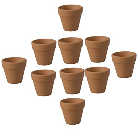 Didiseaon Maceta De Cerámica De Terracota 20unids Plant Pot Decoración De Escritorio y Jardin