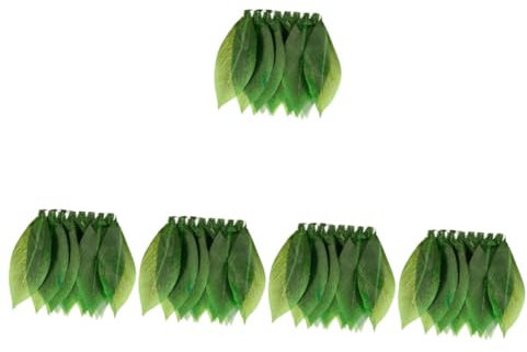 TOPBATHY 5St Grasrock für Kinder igelkostümkinder Costume kinderparty festkleidung Kinder Party Bühnenkostüm Rock Luau Partyrock Hula Partydekoration Cosplay-Zubehör Polyester Green