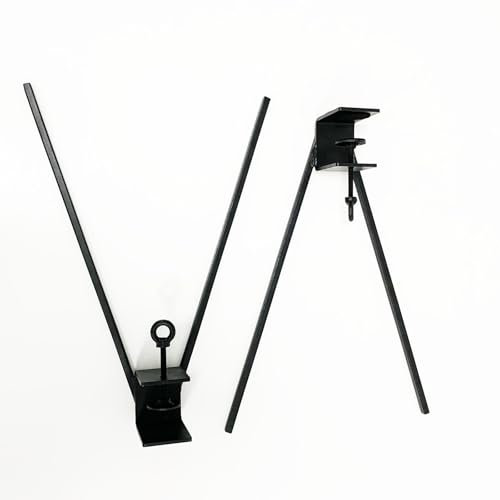 JCVCCV Staffa for Gamba del Tavolo Fai-da-Te Senza punzonatura, Clip a F in Ferro Metallico, treppiede for tavolino, Gamba del Tavolo Staccabile, può sopportare 150 kg