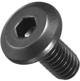 METALLIXITY Flat Head Hex Socket Cap ScrewM4-0.7x8 50Pcs | Steel Hex Socket Furniture Bolts Screws - for Furniture Woodworking Project Black