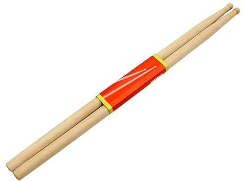 7a Drumsticks aus Ahornholz, 1 Paar Leichte Trommelstöcke | Percussion und Schlagzeug, Khaki, Angenehm in Hand, für Professionelle Schlagzeuger