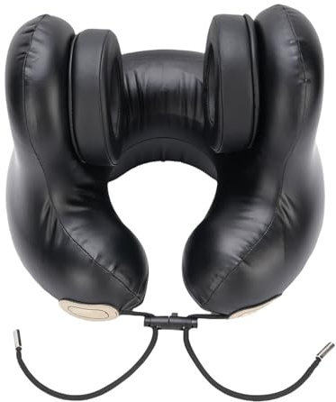 Fockety Cuscino da viaggio con auricolare Bluetooth, cuscino ergonomico a forma di U in memory foam con cancellazione del rumore, padiglioni auricolari e batteria da 1200 mAh