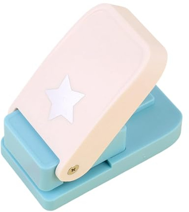 Oshhni Creative Motivstanzer Tab-Stanzer, Papierstanzer Locher für Weihnachten & Advent, Etikettenstanzer Loseblatt-Trenner für Scrapbooking, Einladungen, Kartenherstellung, DIY crafts, Stern