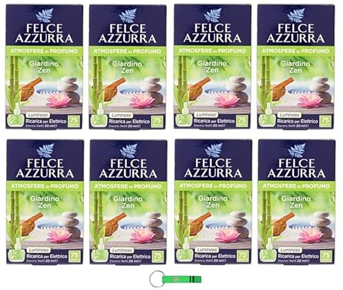 Felce Azzurra Aria Casa Giardino Zen Refil, deodorante per ambienti 20 ml + portachiavi Beni Culinari