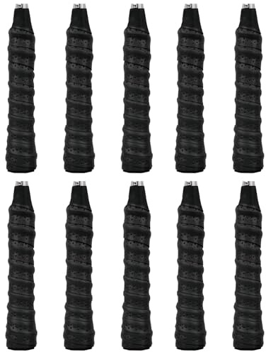 10 Stück Badminton Griffband, Tennis Griffband für Badmintonschläger und Tennisschläger, Eva Schaumstoffstreifen für verbesserten Grip und Komfort, ideal für Tennis, Badminton, Squash, Fahrrad