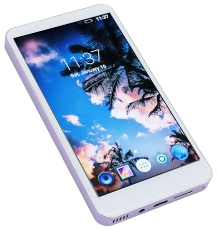 SUNGOOYUE Lettore MP4, Lettore Musicale WiFi Bluetooth Touch Screen HD da 5 Pollici con Chip MTK 8 Core, ROM da 1 GB RAM 8 GB, per (Espansione da 64)