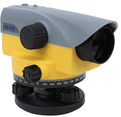 Marhynchus Niveau Optique Automatique 32X, Kit de Niveau Automatique Optique en Alliage d'aluminium avec Ouverture de 40 Mm, Compensateur d'amortissement 'air, Précision de 1,5 Mm Km pour
