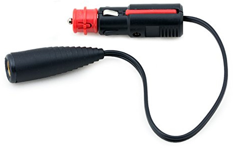 12 Volt Adapter und Verlängerung für Zigarettenanzünder Stecker groß | Kunststoff | ABS | Bruchfest | Für Boot | DIN-geprüft