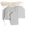 Obling Geschenkanhänger 100 x 4 *7 cm, Womens Day Geschenkanhänger, Hängeetiketten, Papieranhänger mit String für Geschenk, DIY Deko, Hochzeit Geschenke, Gepäck, Geschenke, Preise(Silber)